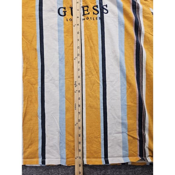 Guess Originals Vertical Striped T Shirt Mens XL Guess Los Angeles - Picture 6 of 8